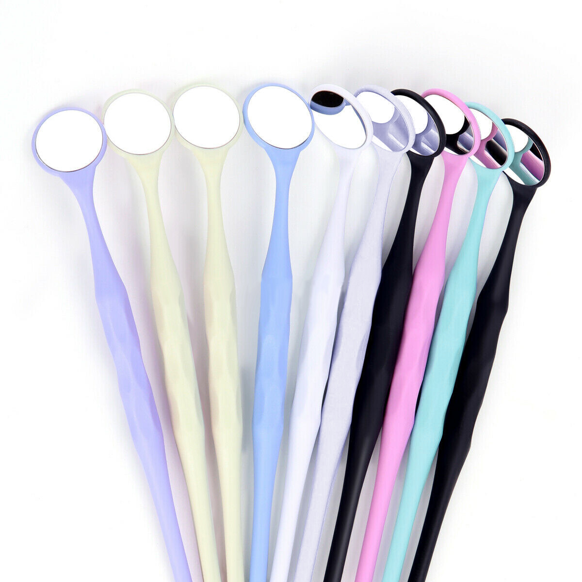 1-10 Pcs Dental Autoclavable PREMIUM Mouth Mirrors Front Surface 7 Colors