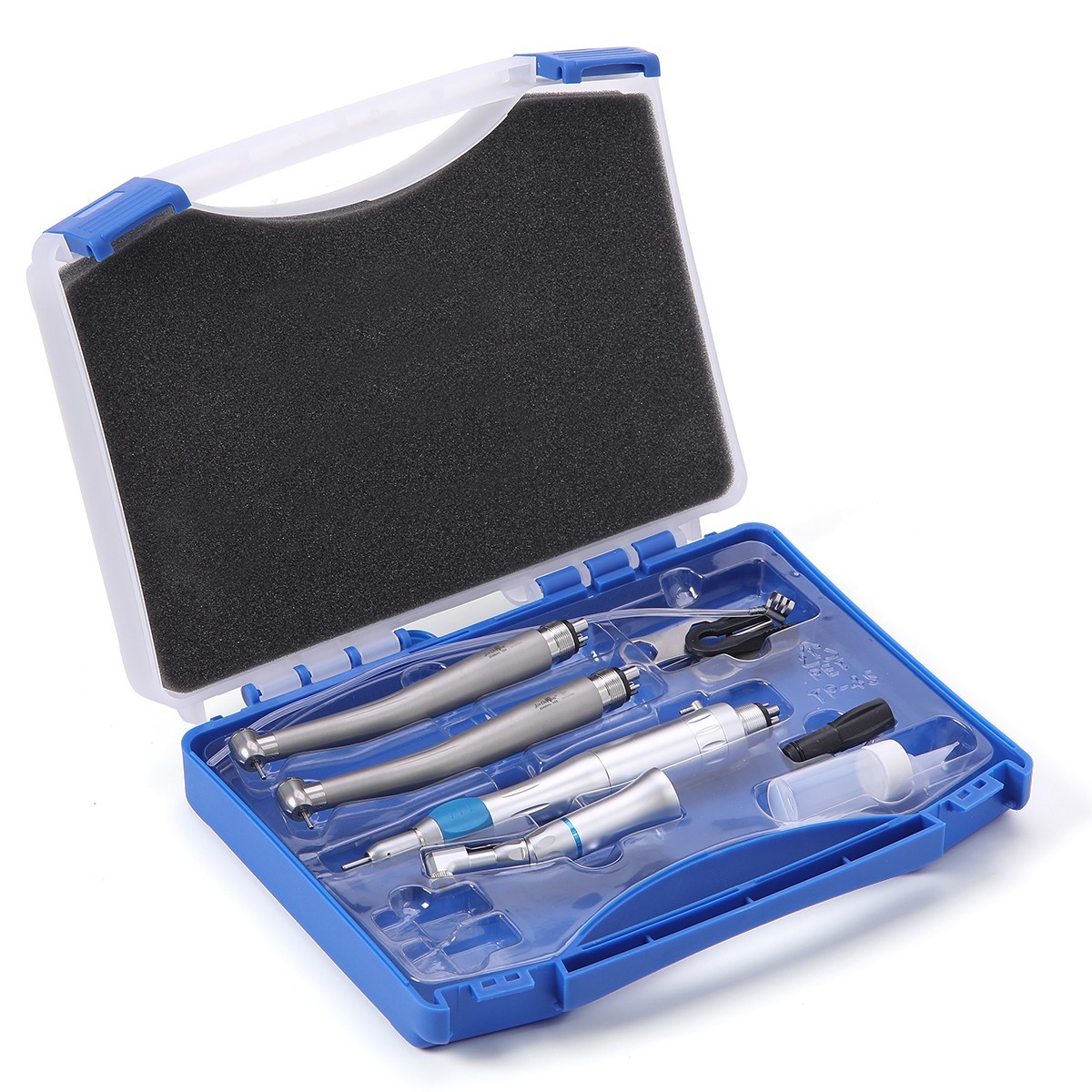 FDA Portable Dental Unit Cart Air Compressor Scaler Curing Light+Handpiece set
