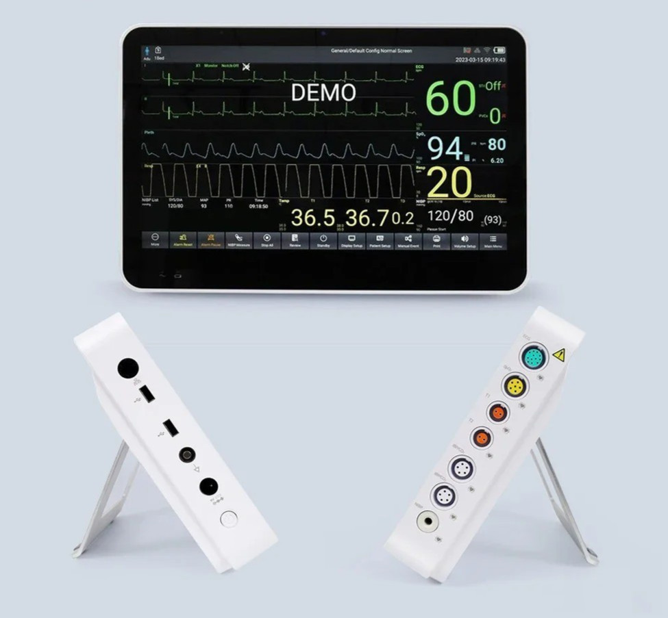 CMS8500 14″ ICU Patient Monitor Touchscreen ECG SpO2 NIBP Temp