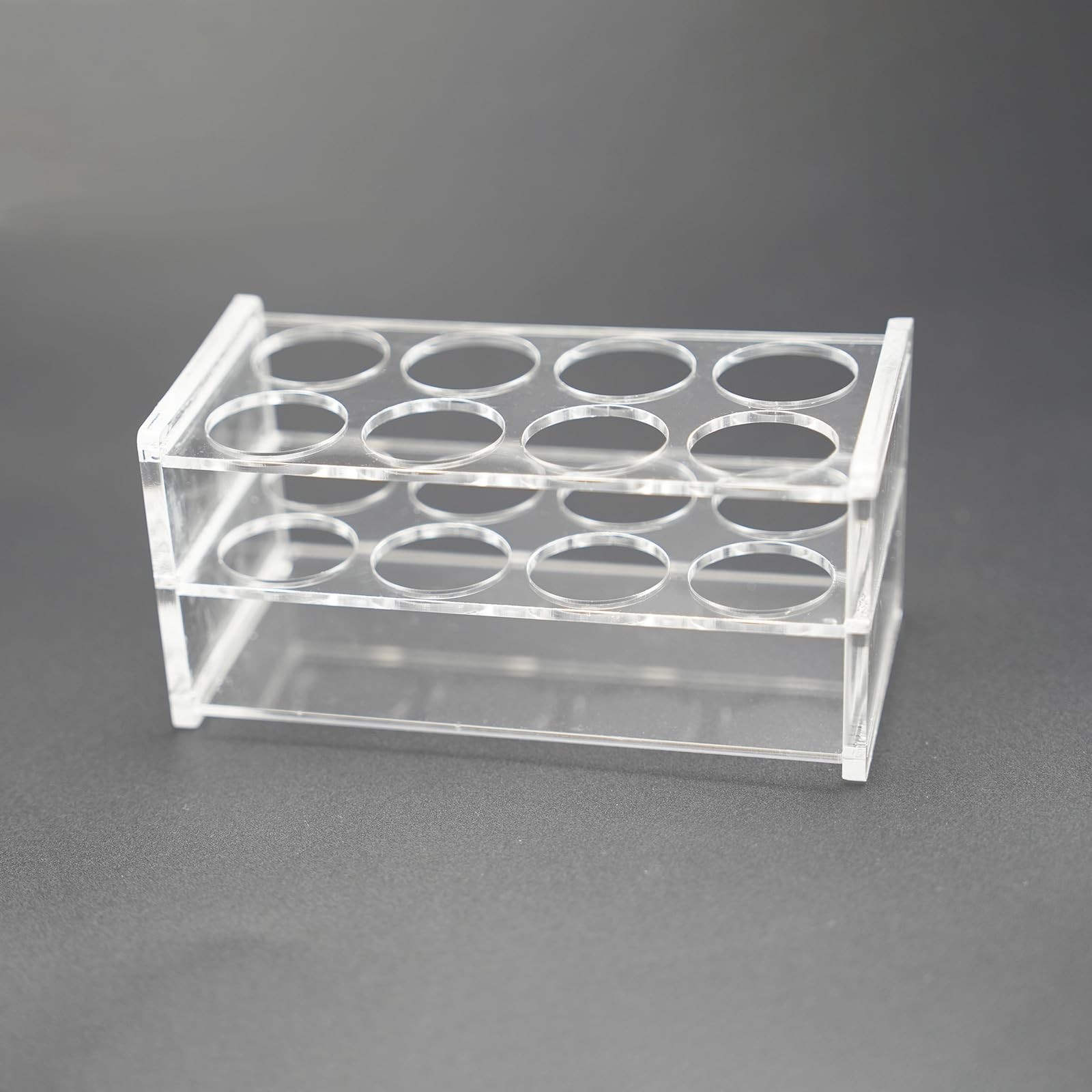 1 pcs Acrylic Test Tube Rack 8 Wells for 50ML Centrifuge Tubes Transparent Ac…