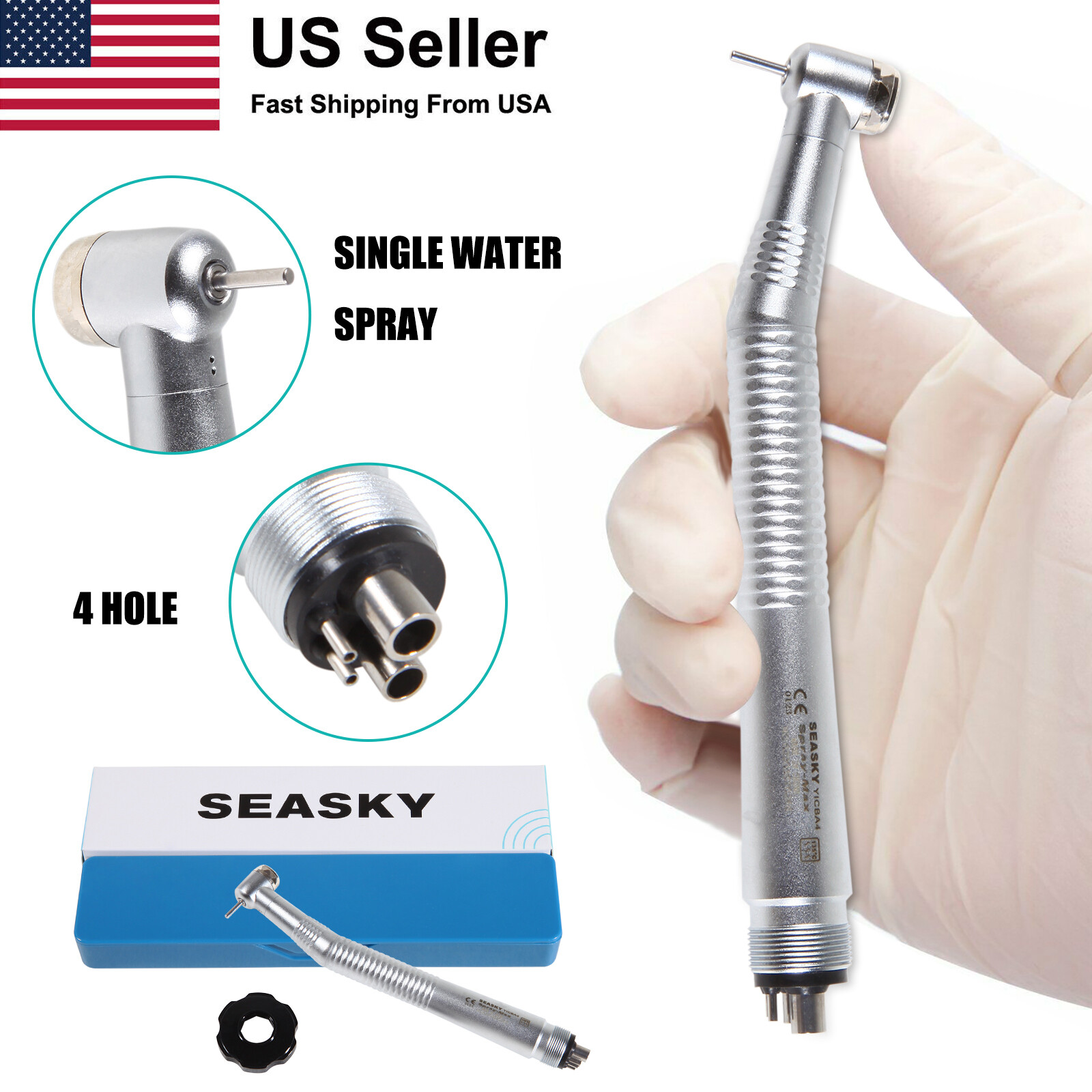 Turbina NSK PANA MAX Style Dental High Speed Handpiece Push Button 4 Holes