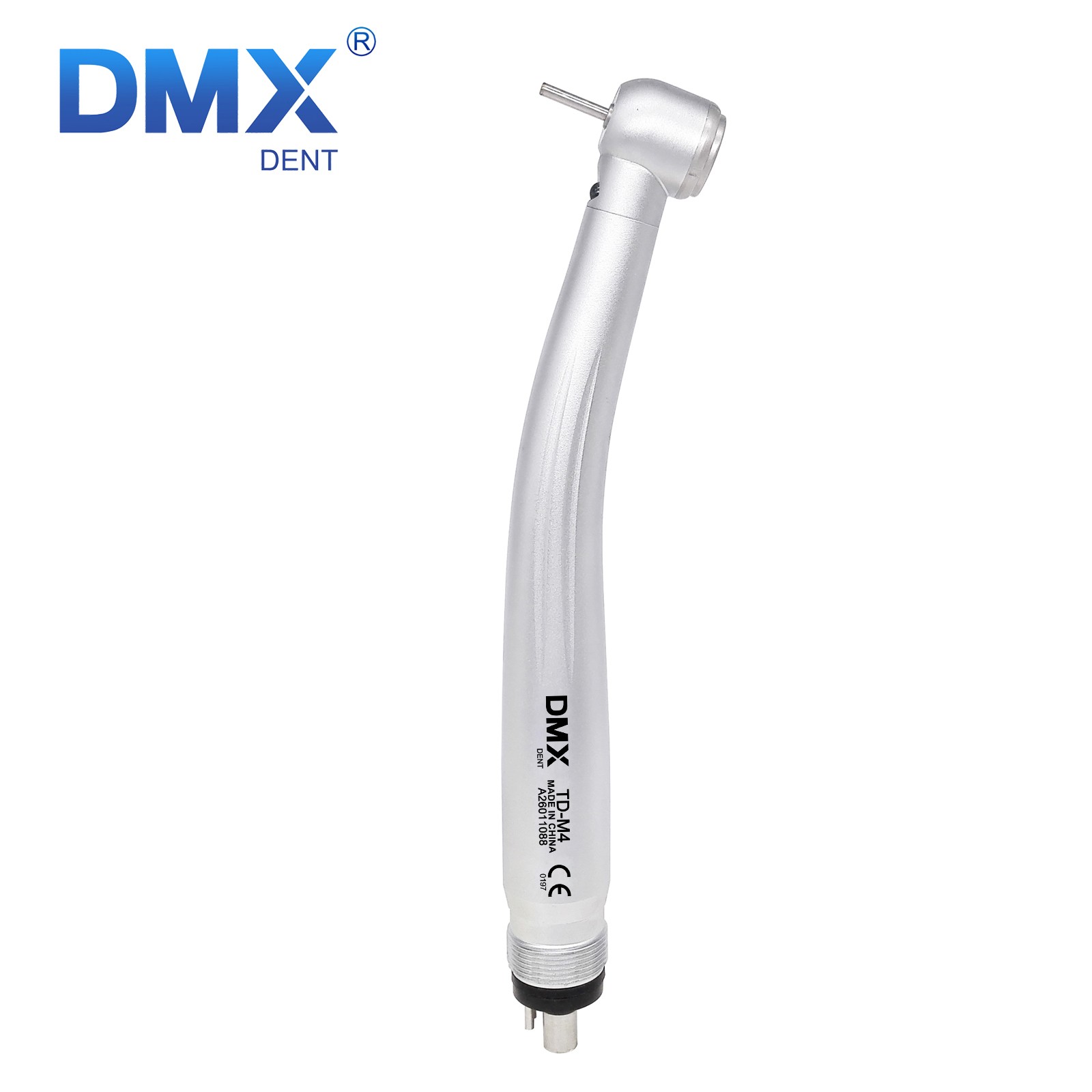 Dental Fiber Optic E-generator LED High Speed Handpiece Push Turbine 4 Holes