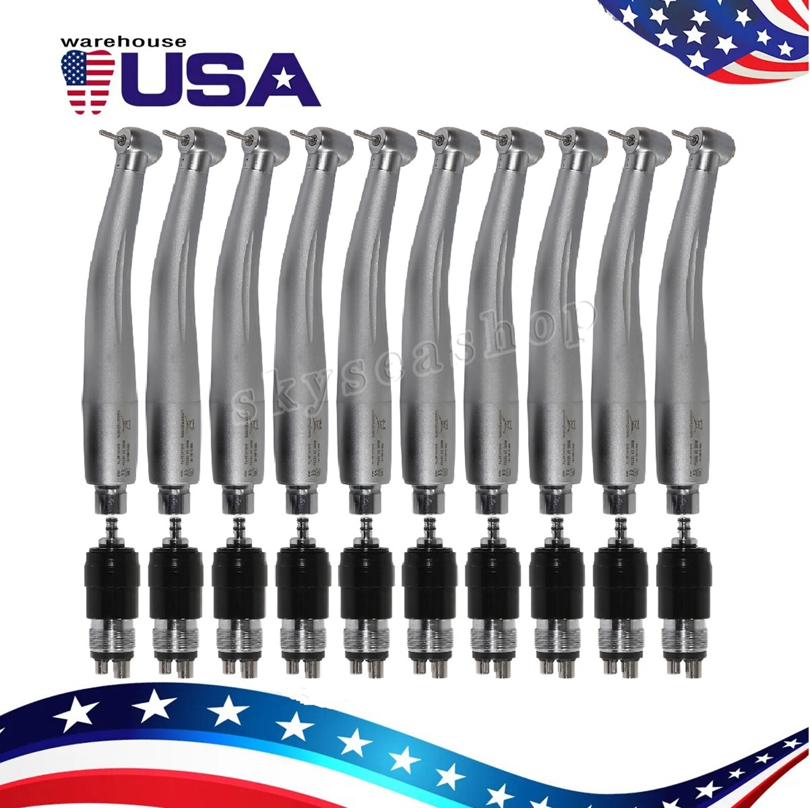 Dental High Speed Handpiece with Quick Coupler Coupling 4 Holes YBNK4 NSK Style