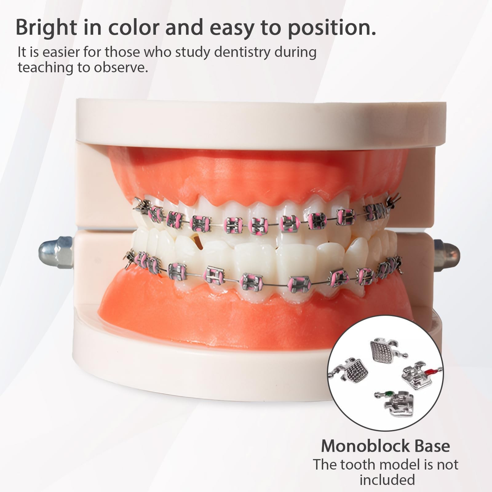 1 Pair Temporary Removable Teeth Braces, Clip on Braces for Teeth with Metal