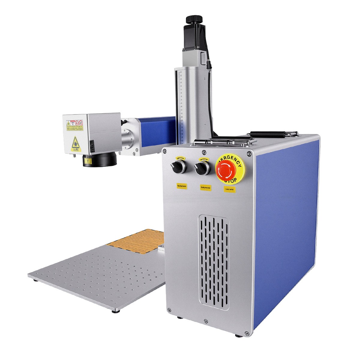 2.5D 100W JPT M7 Mopa Fiber Laser Marking Machine Metal Deep Relief Engraving