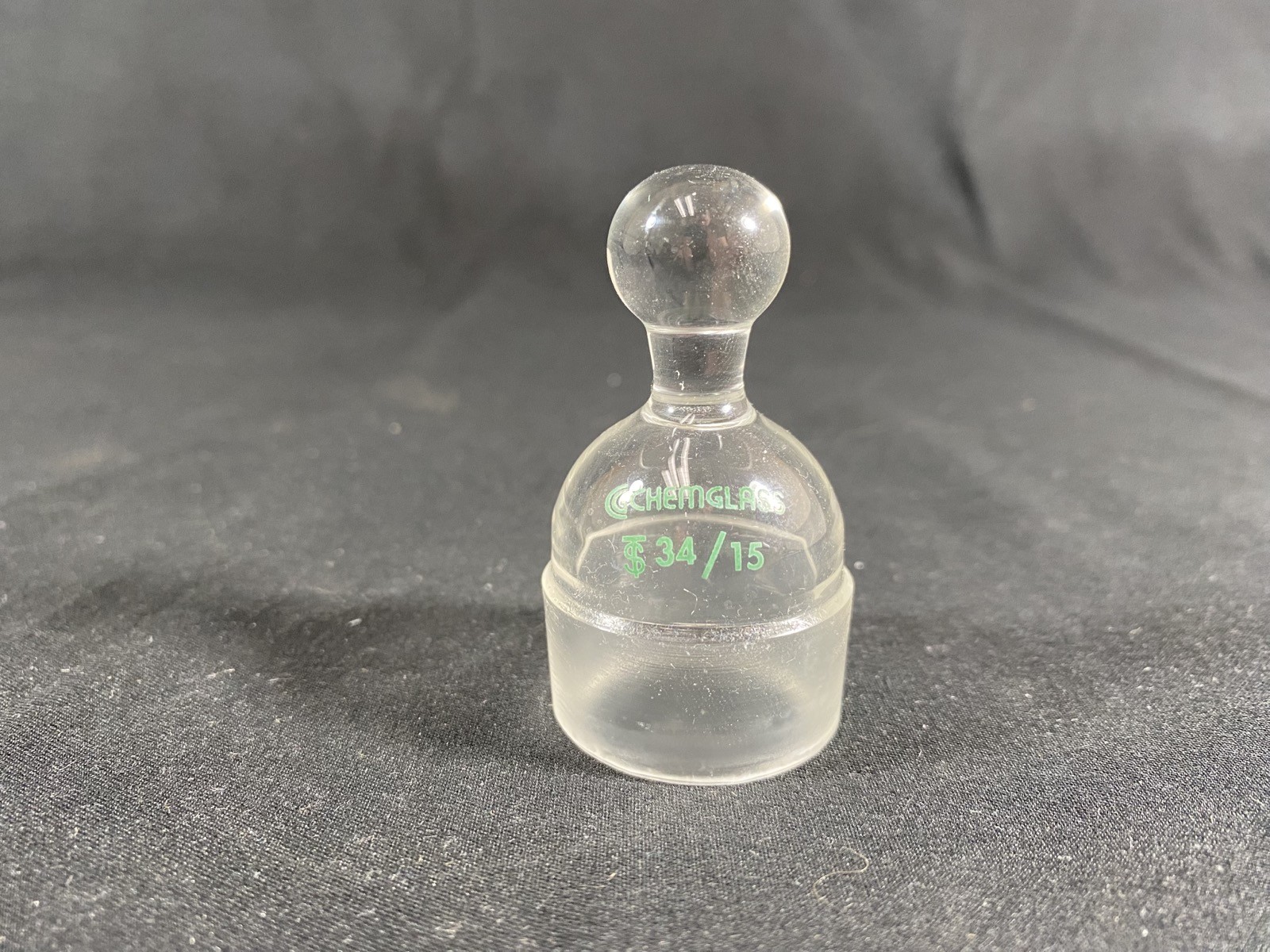 CHEMGLASS 34/15 Cylindrical TLC Developing Chamber Stopper Only CG-1181-20