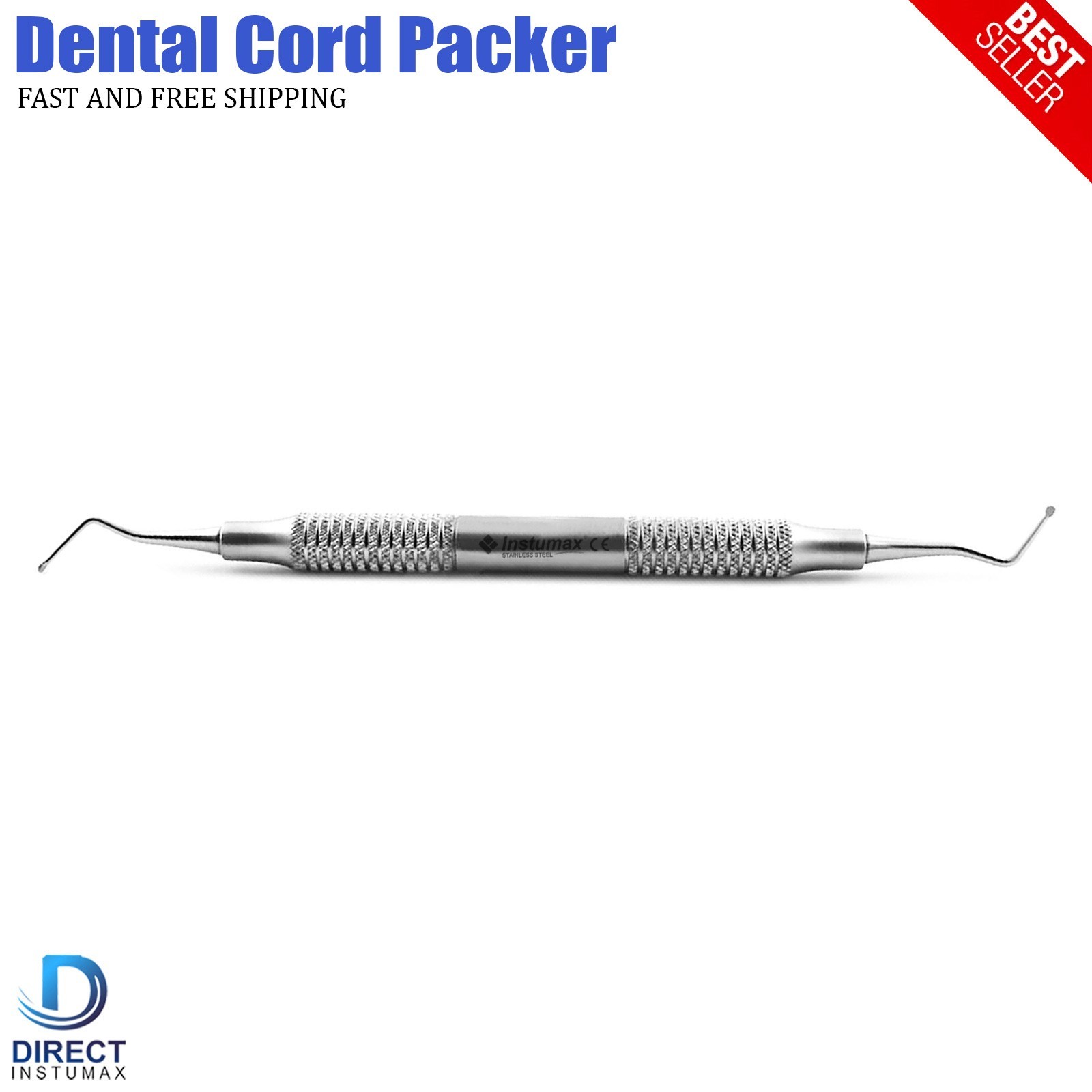 INSTUMAX 2 Pcs Cord Packer Set – Dental Gingival Retraction Instruments Stainles