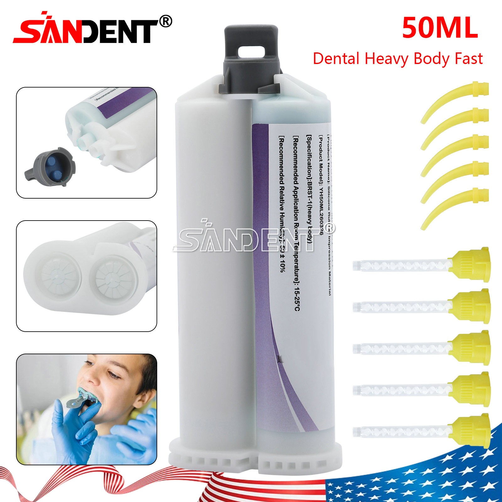 16x Heavy Body Fast Set Dental Vinyl Polysiloxane Impression Material VPS PVS