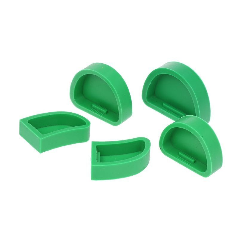 5Pcs/Set Dental Model Base Slotted Type Silicone Without Tonguel Impression Tool