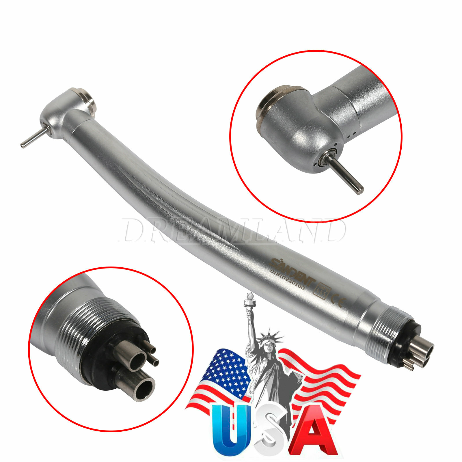 1-10pcs SANDENT NSK PANA MAX Style Dental High Speed Handpiece Push 4Hole /Rotor
