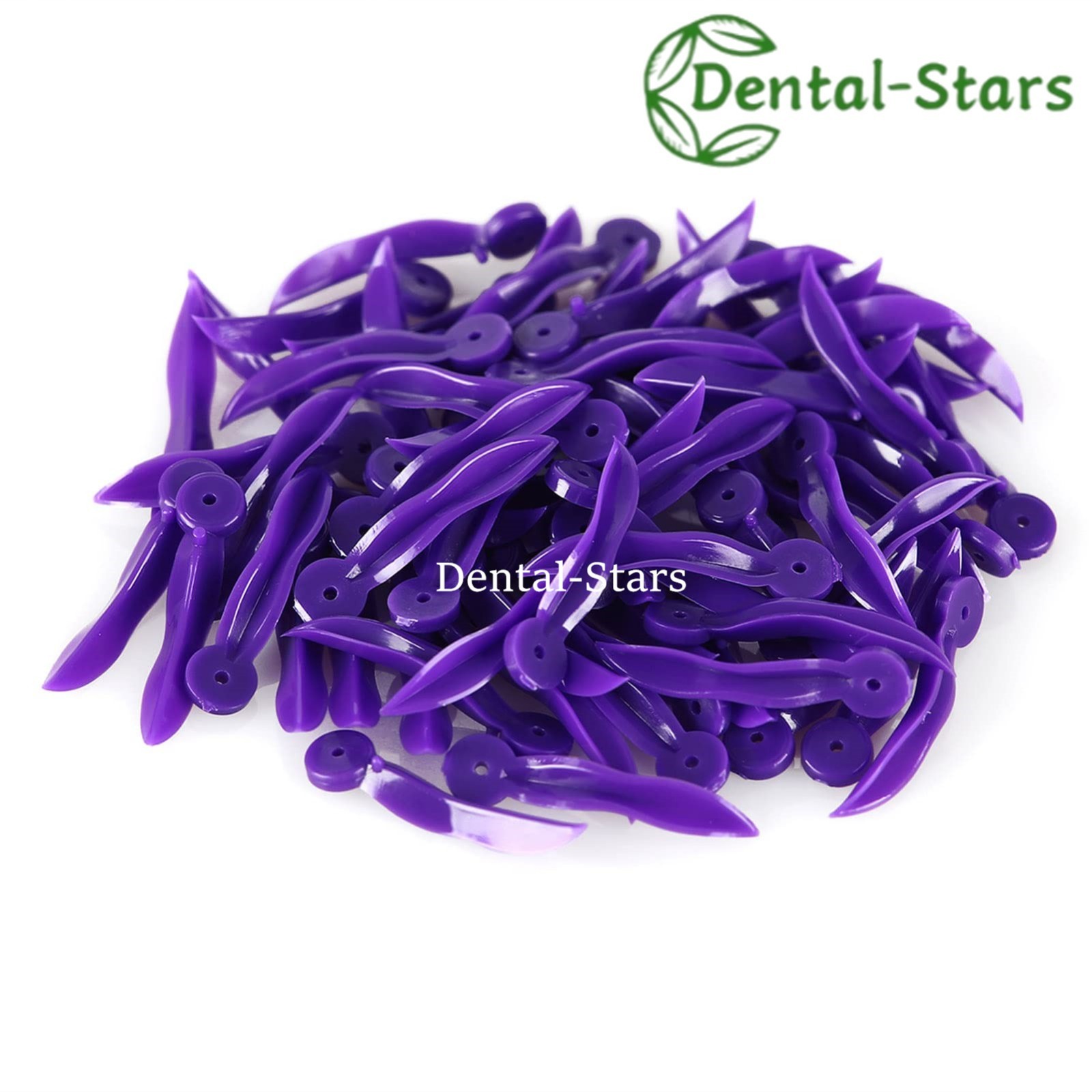 1000x Dental Wedges Plastic Concave Diastema Wave Shape Tooth Gap Wedge w Holes