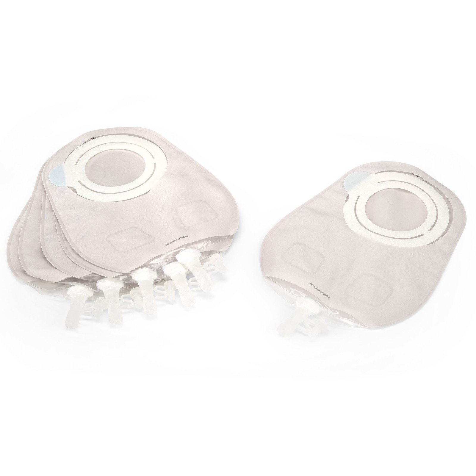 Coloplast SenSura Mio Flex 2-Piece Transparent Urostomy Pouch, Green Match (10/B
