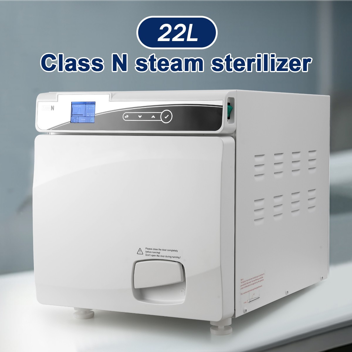 Dental Unit Chair Computer Controlled DC Motor PU Leather/22L Autoclave Steam