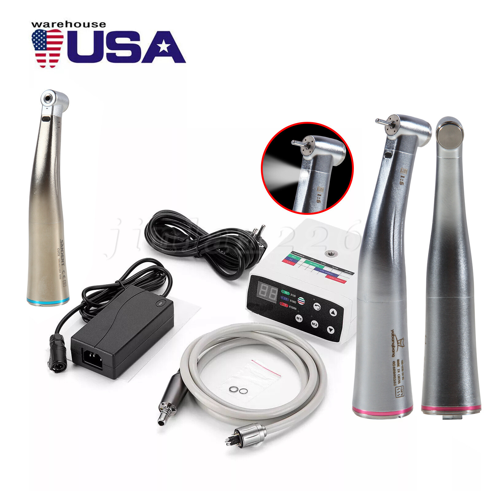 Dental Electric Motor System Clinical Micromotor 1:1 1:5 Handpiece