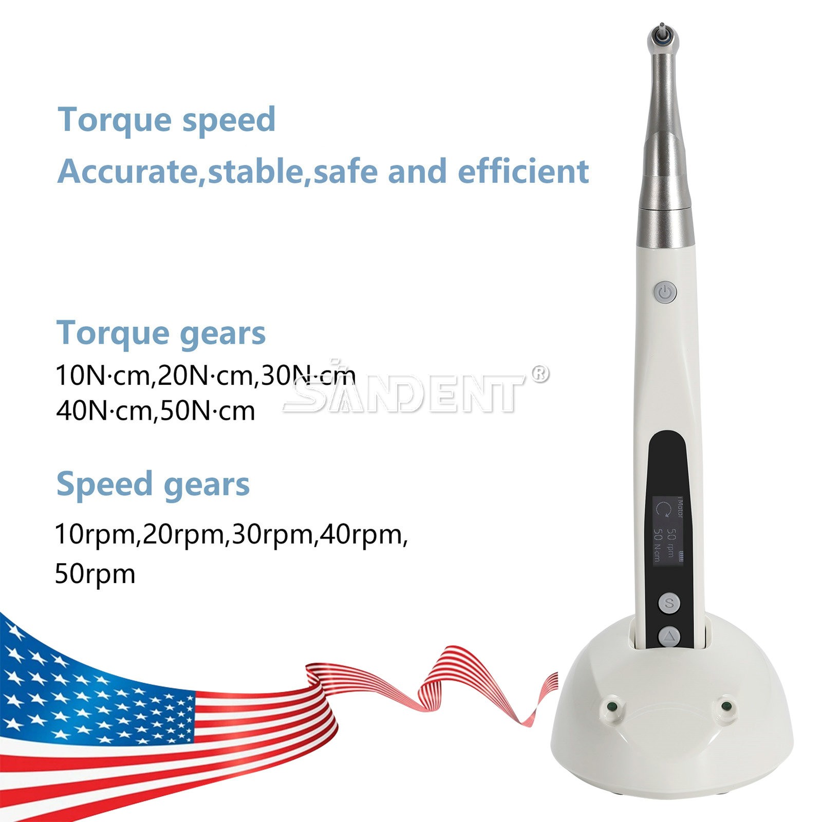 NSK Style Dental Low Speed Contra Angle Handpiece Push Button ø2.35mm E-TYPE