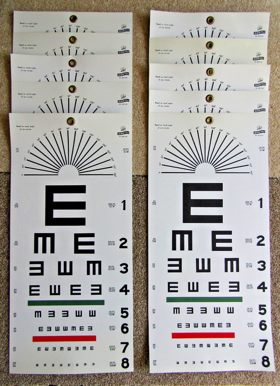 Grafco Graham Field Eye Chart No. 2867-1241 clean.