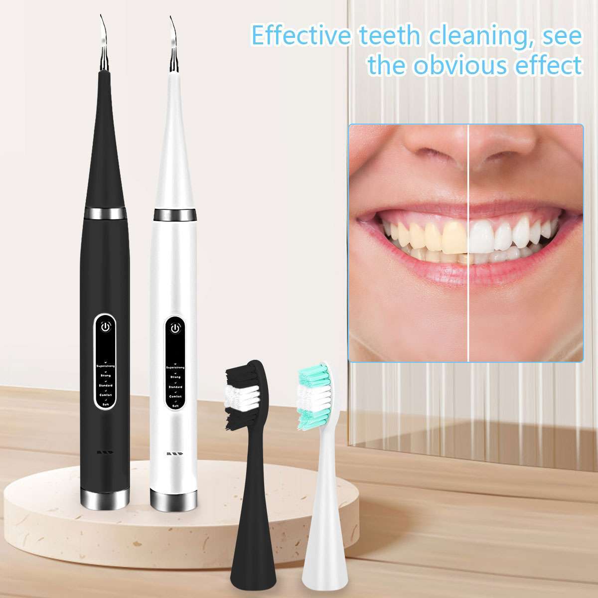 Ultrasonic Tooth Cleaner Electric Plaque Dental Calculus Remover Dental Cleaning