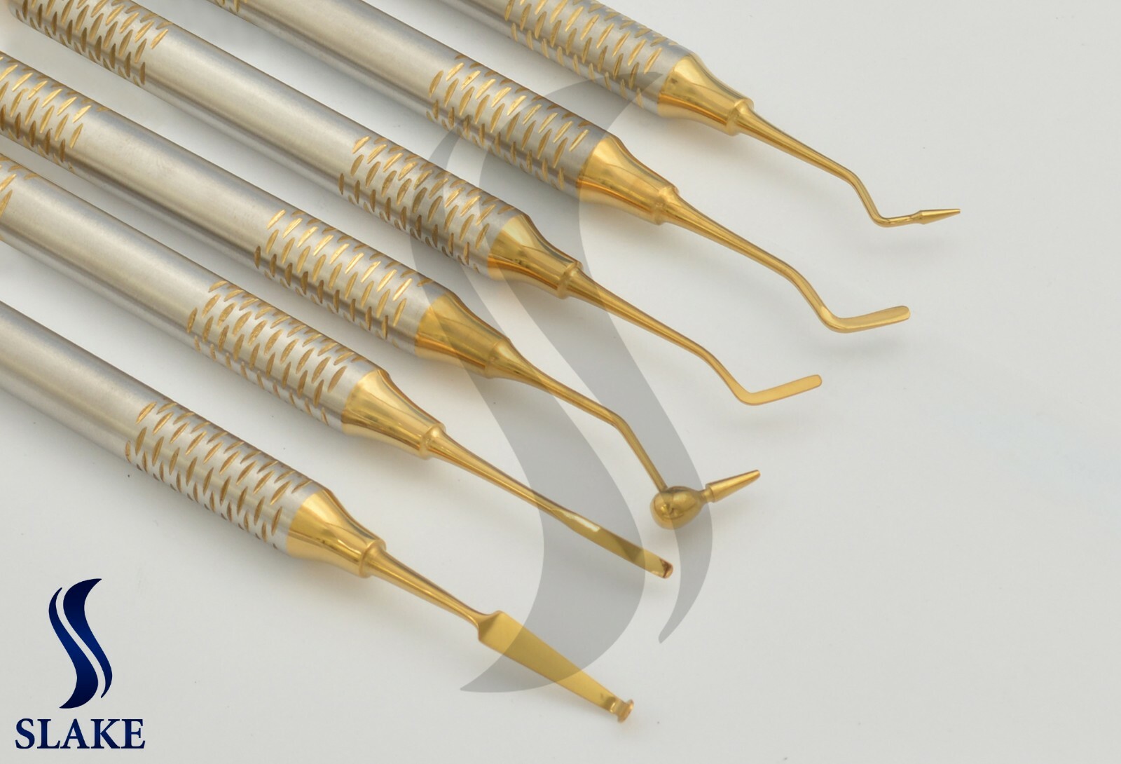 GERMAN Dental Composite Filling Instrument Gold Titanium Coated Restorative Kit
