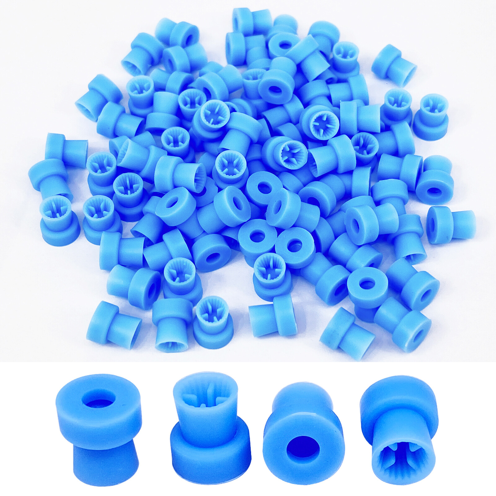 Dental Prophy Prophylaxis Polishing Rubber Cups Webbed Screw-in Snap on Latch