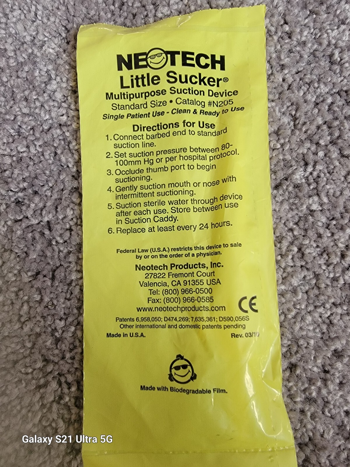Neotech Little Sucker Oral Nasal Suction Device N205 4 Pack
