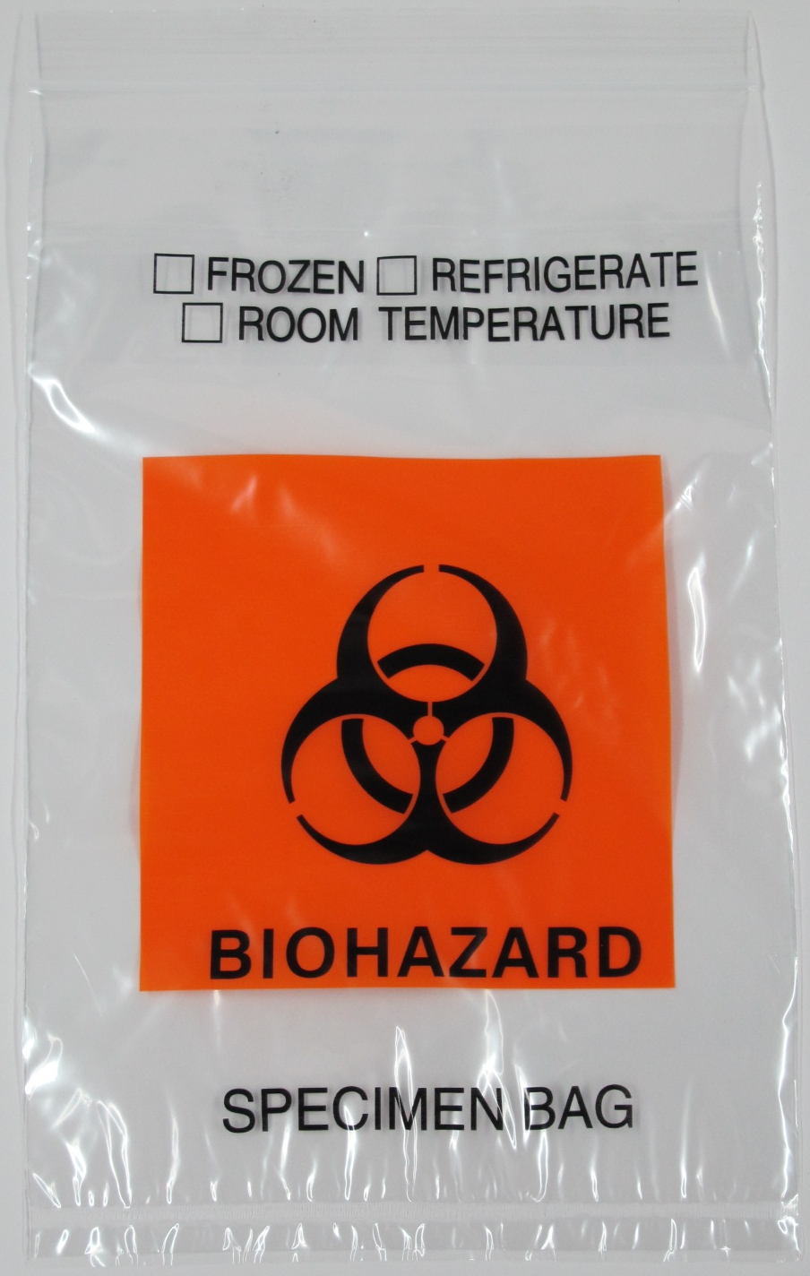 200-Pack 6″ x 9″ Biohazard Econo-Zip Specimen Transport Bags 2mil 3 Wall + Pouch