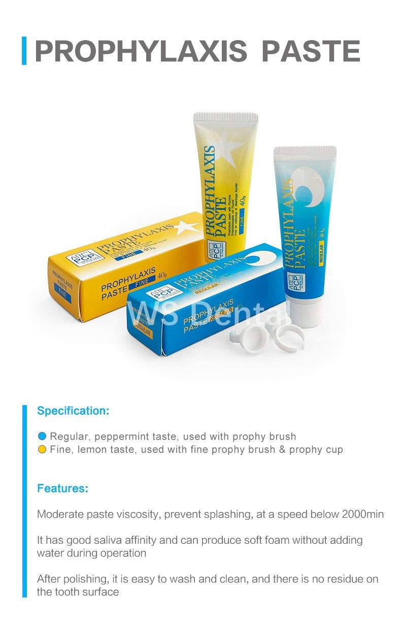 40g Dental Prophy Paste Fine Regular Grit Prophylaxis Tooth Polishing Paste