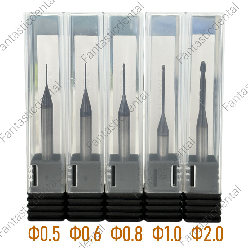 Dental Milling Bur Roland Zirconia Coated Cutting CAD CAM Burs PMMA Block DLC