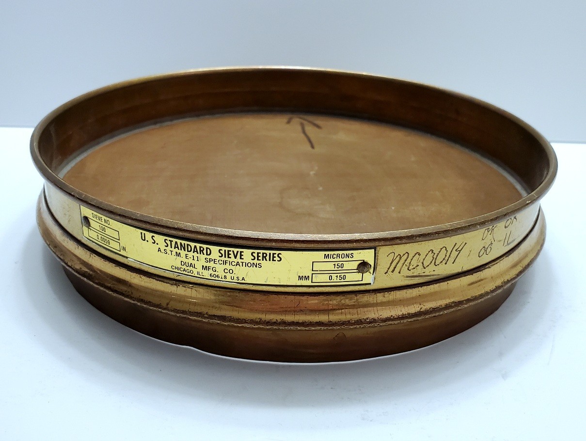 Vintage Laboratory Brass Test Sieve 150 Microns 0.150mm US Standard Chicago