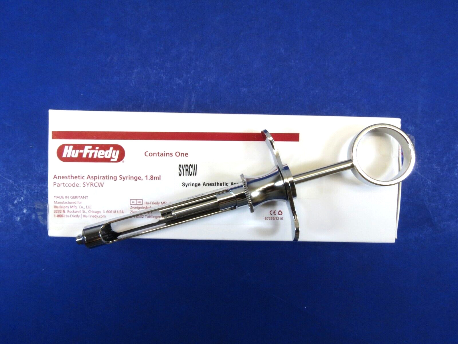 Dental Type CW Aspirating Syringe SYRCW HU FRIEDY