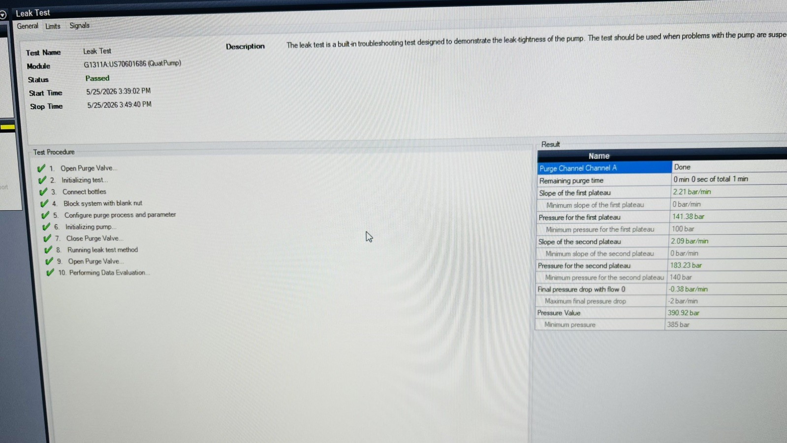 Agilent 1100 HPLC Tested System. PC w/ OpenLab, Lab advisor. Method