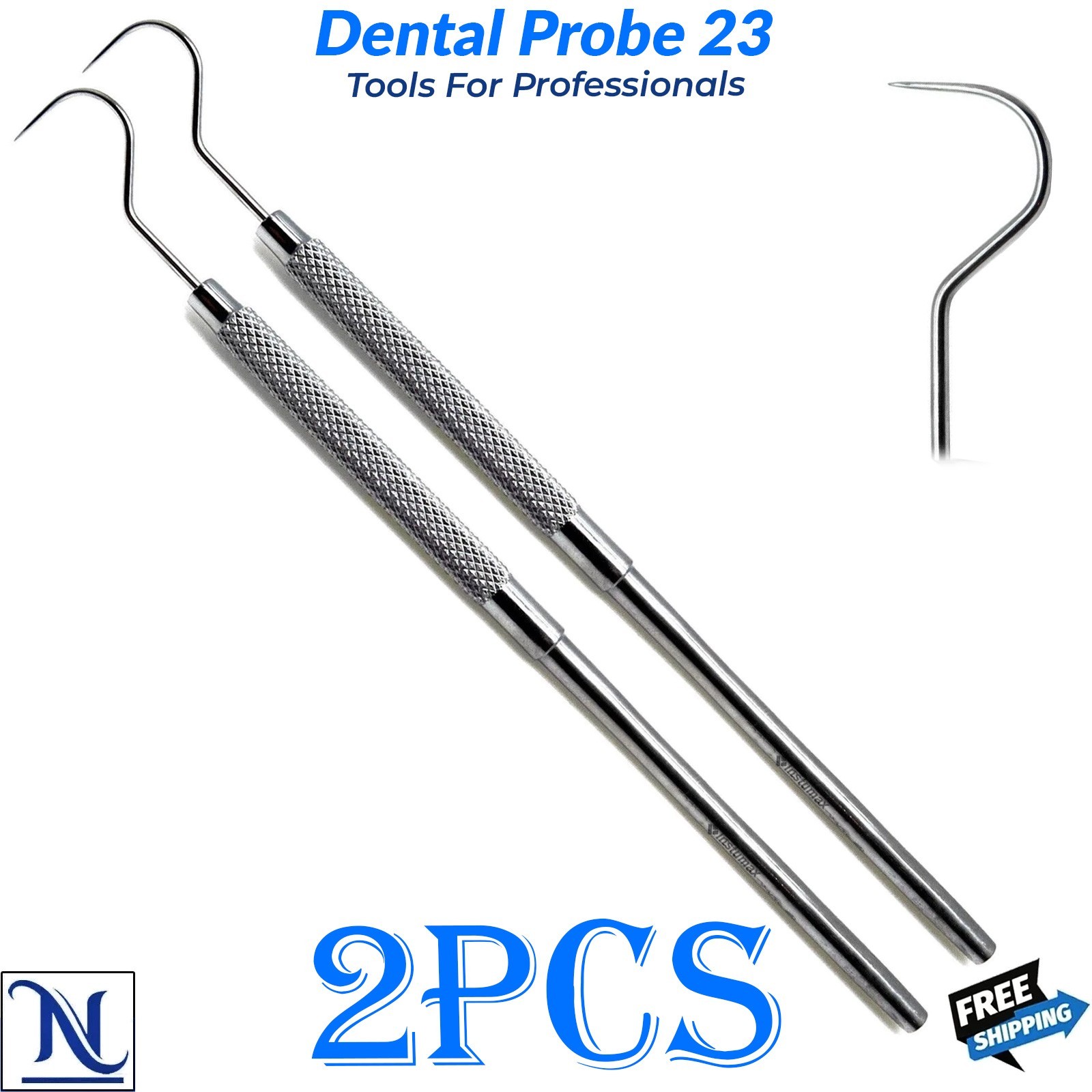 Dental Explorer Probe 23 Endodontic Diagnostic Stainless Steel Dental Tool