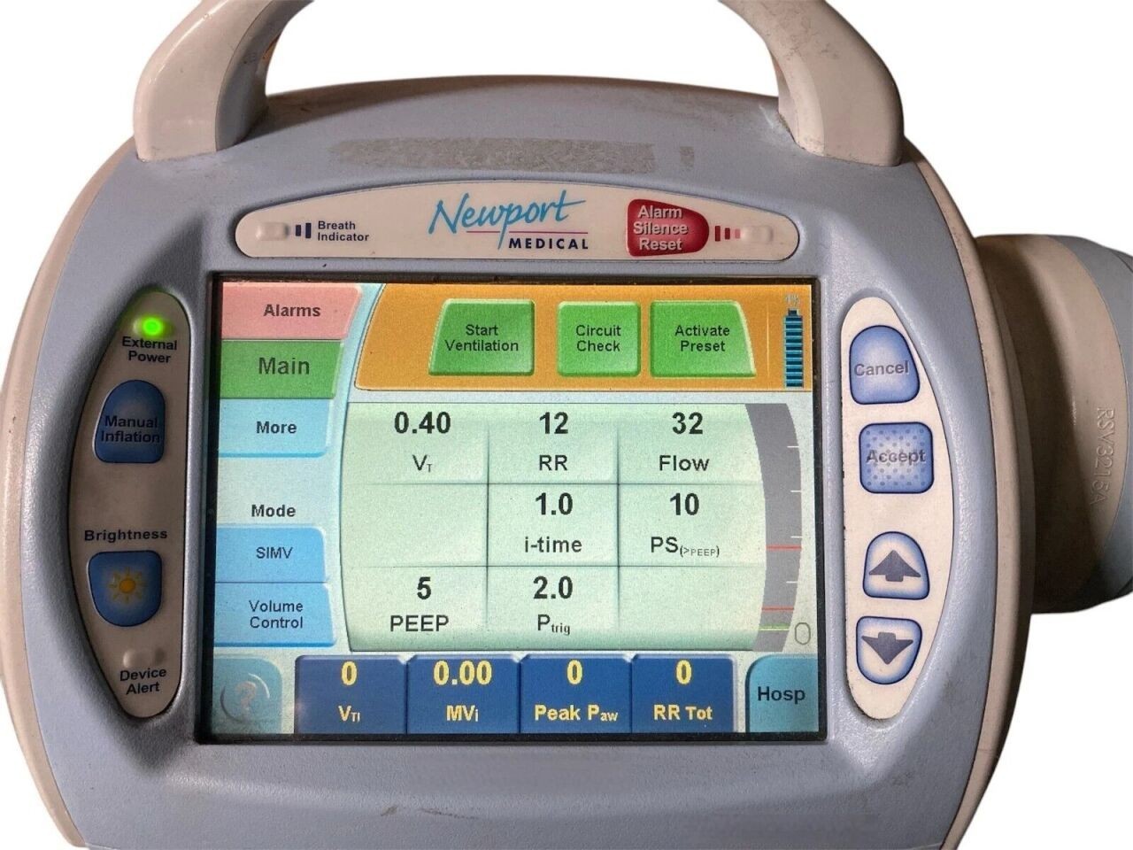 Newport Medical HT70 Plus Ventilator