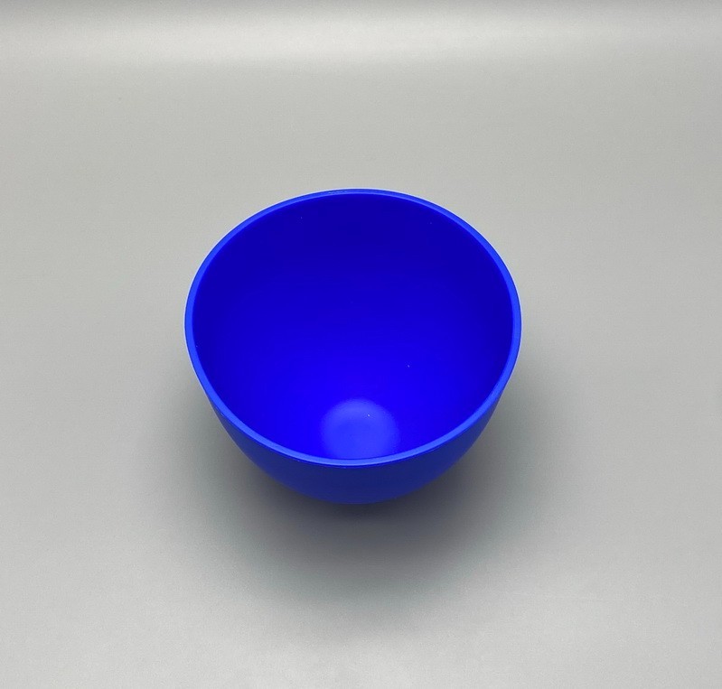 Dental Lab Mixing Bowl Flexible Silicone Rubber Extra Large Blue Bowls Hygienist