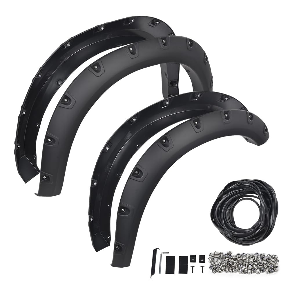 Smooth Finish Wheel Arch Covers for 2019-2024 Ram 2500 3500 Fender Flares 4Pcs