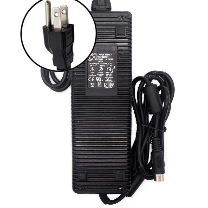 Ault Korea MW122RA1223F52 Medical Power Supply AC Adapter Charger 12V 10A 8-Pin