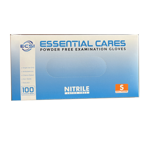 Nitrile Disposable Exam Gloves Powder Free,3.5Mil S,M,L,XL (100pcs/Bx),Blue