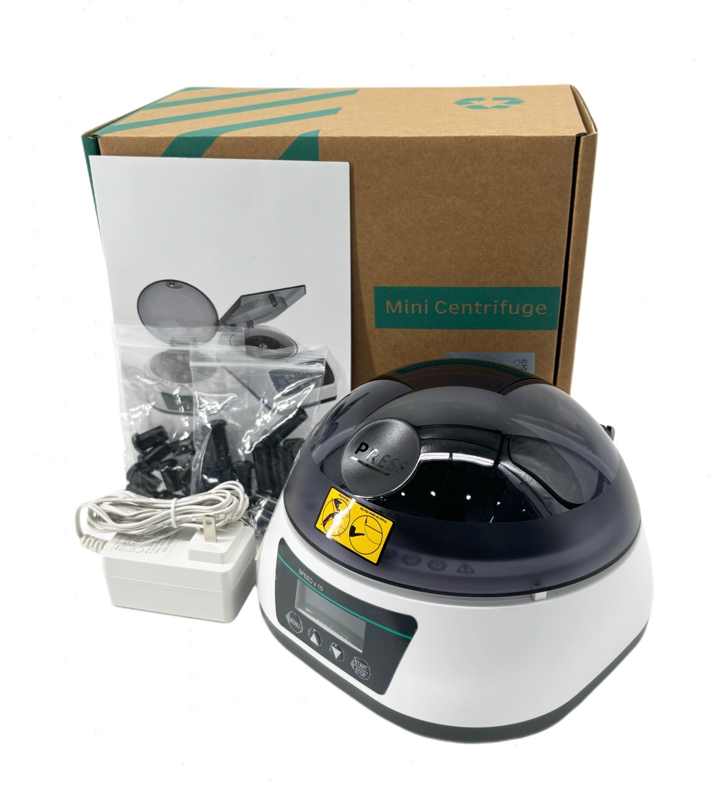 Lab Mini Centrifuge with Max Rotation Speed 7000rpm 0.2/0.5/1.5/2ml Micro Tube*1