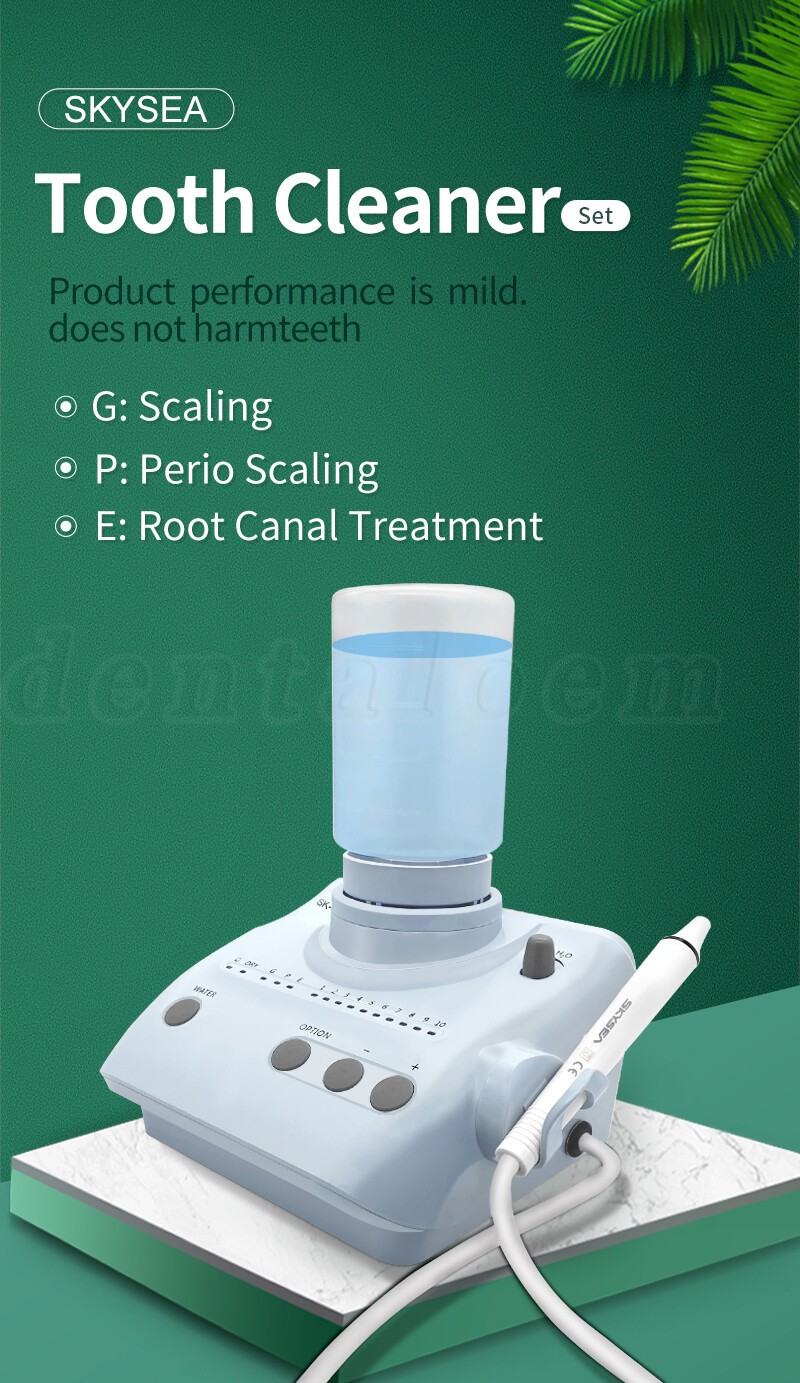 Dental Ultrasonic Piezo Scaler w/ 2 Water Bottles Handpiece for EMS Woodpeck