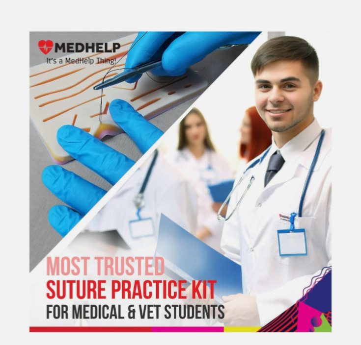 48 PCS Suture Practice Kit, Complete Medical Suture Kit for Surgical Training