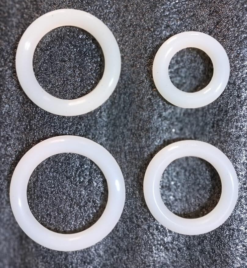 Ring Pessary Silicone White Color Size 65mm 75mm 85mm and 100mm 4 Pc