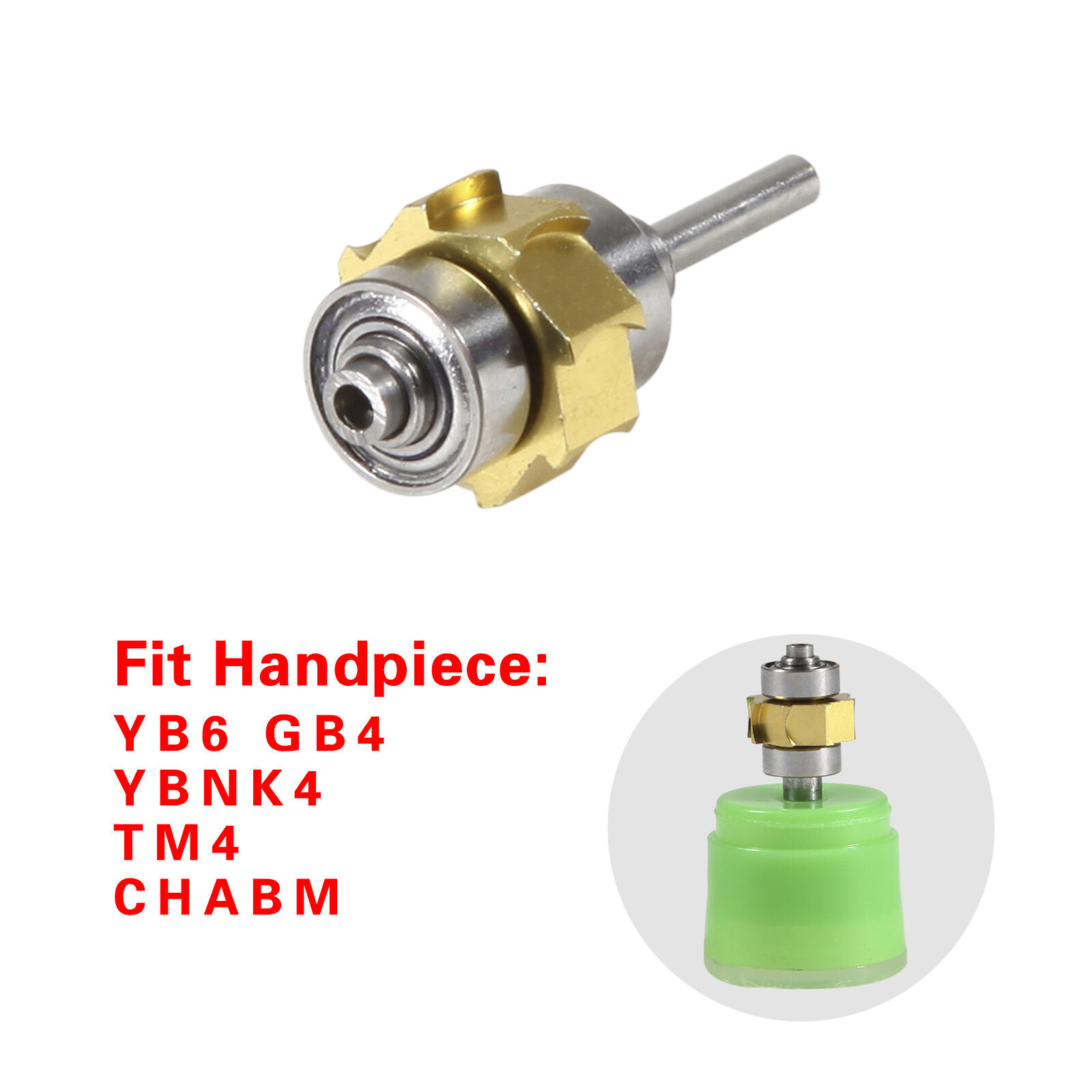 NSK Style Dental Turbine Rotor Fit High Speed Standard head (LED) Handpiece Or