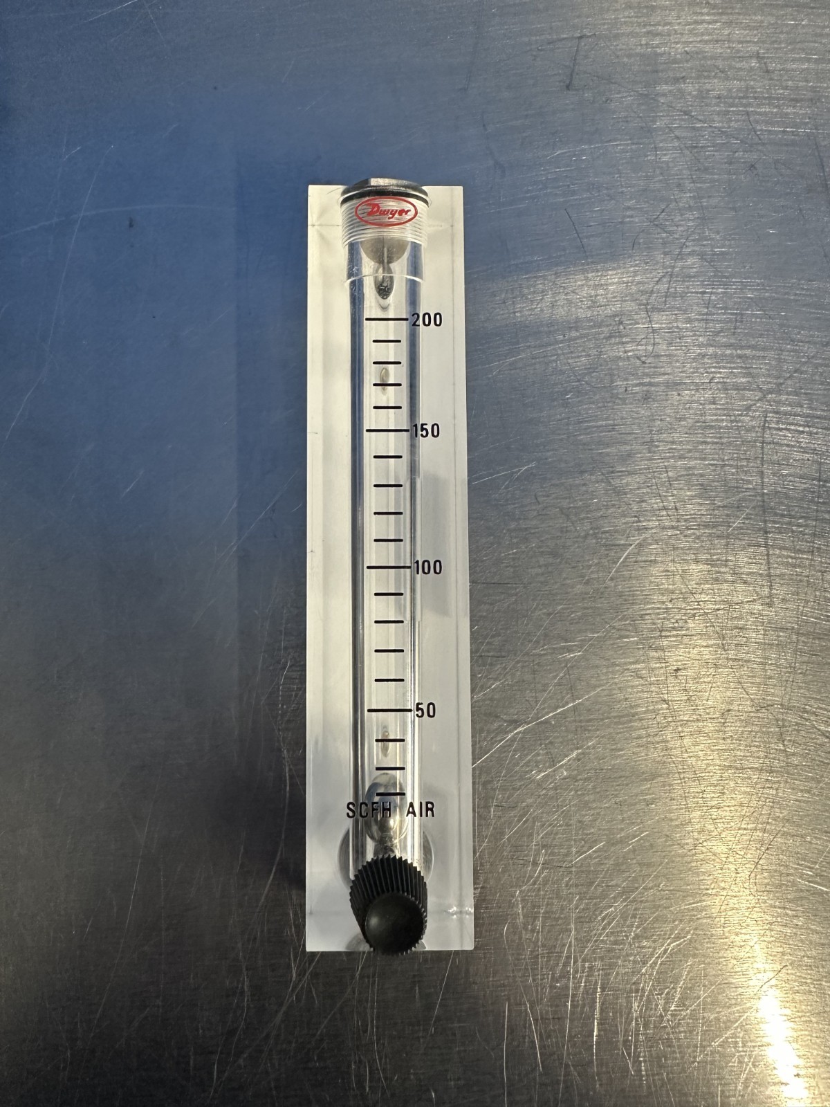 Dwyer VFB-55-SSV Visi-Float Flowmeter SCFH Air 200 Scale Stainless Steel Valve