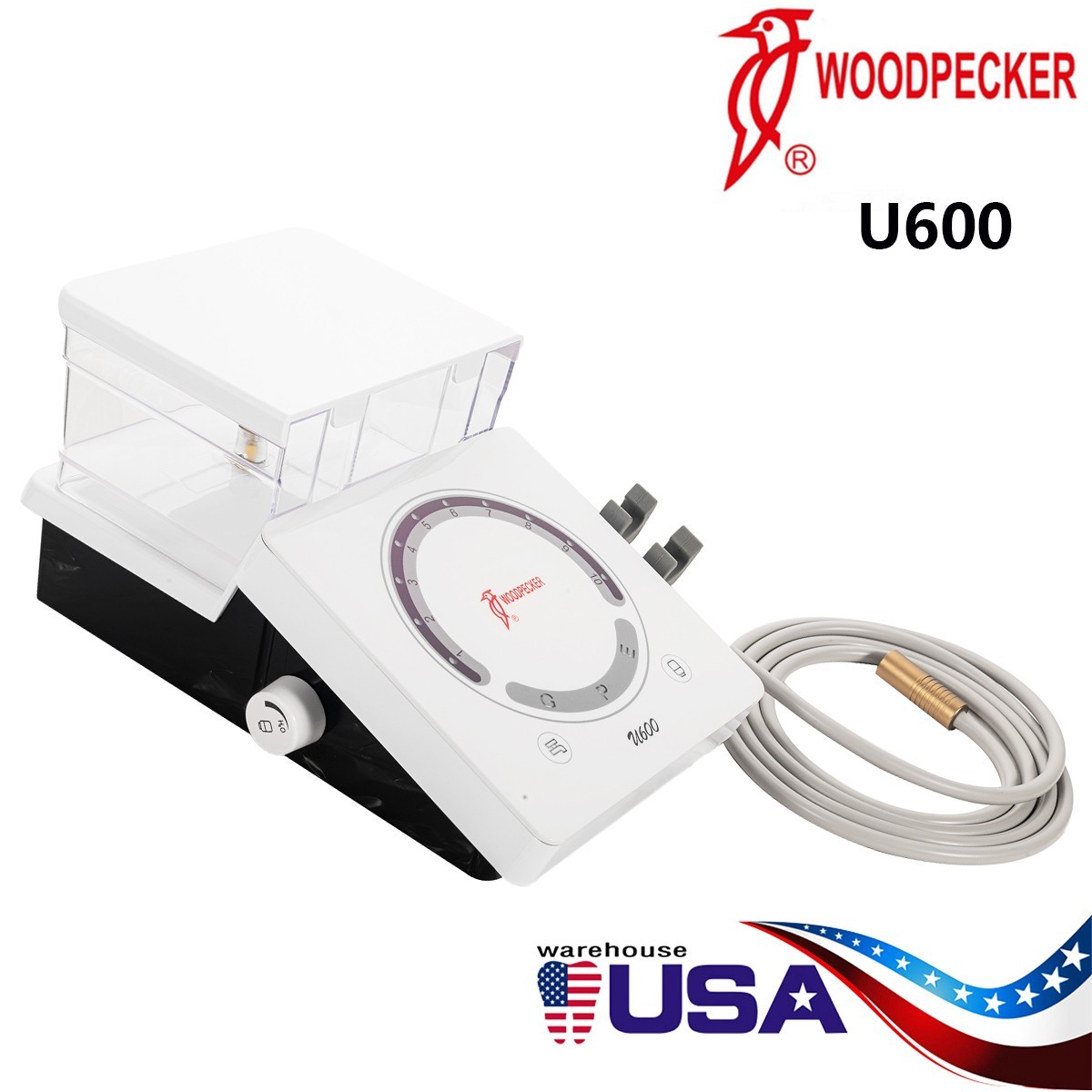 Original Woodpecker Dental U600 Ultrasonic Piezo Scaler HW-6 Handpiece