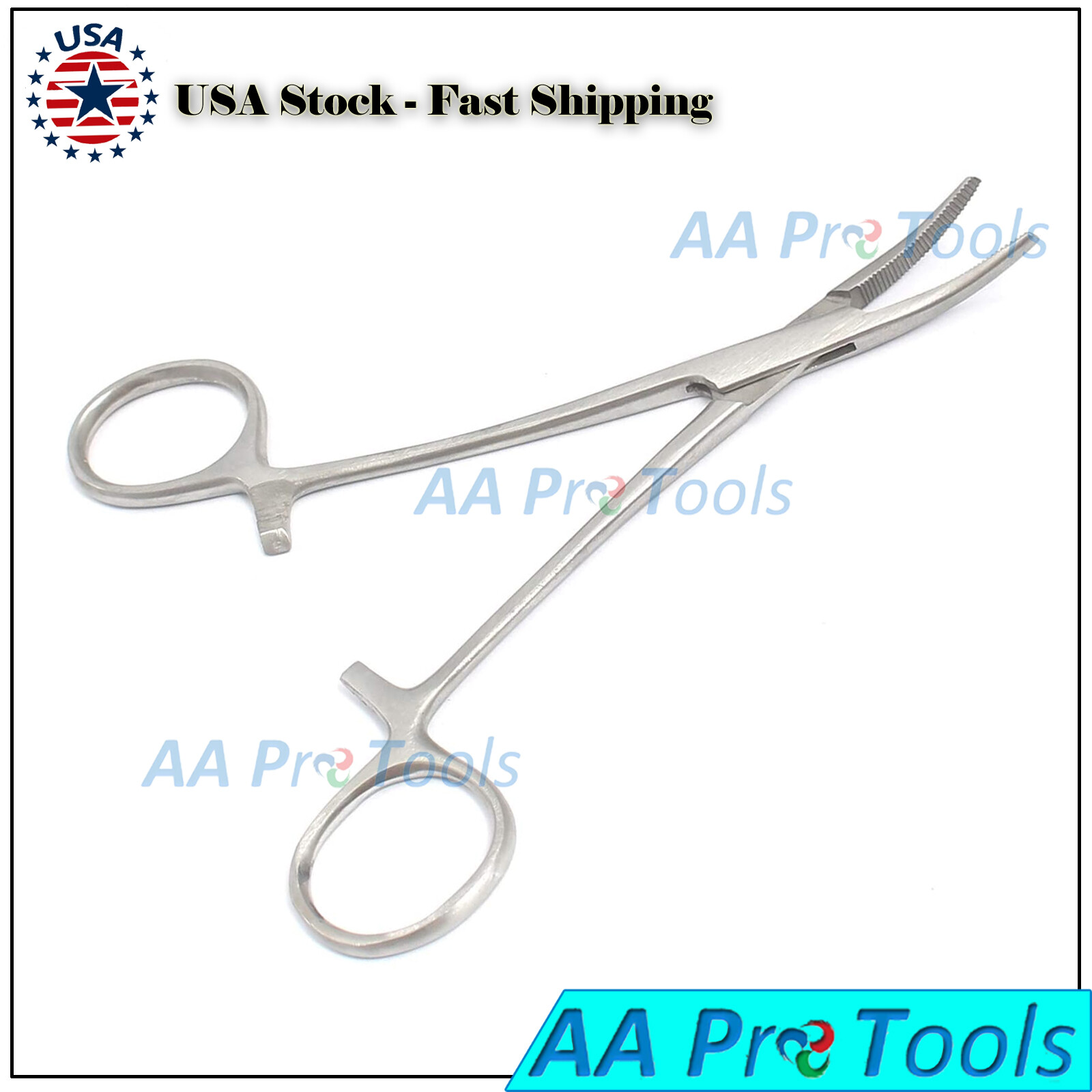 GERMAN MOSQUITO HEMOSTAT FORCEPS 4″ CURVED Stainless Steel SURGICAL MEDICAL