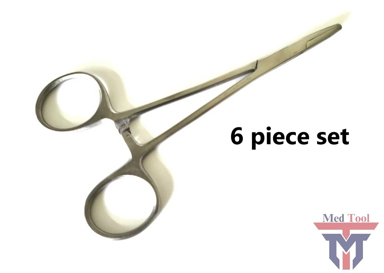 6 pcs Webster Needle Holder 5″ Smooth Jaw Surgical Instruments