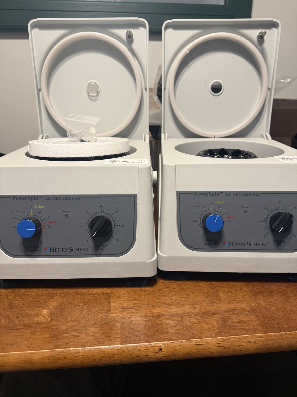 Henry Schein PowerSpin LX Centrifuge C858 Variable Speed Timer Fixed-Angle Rotor