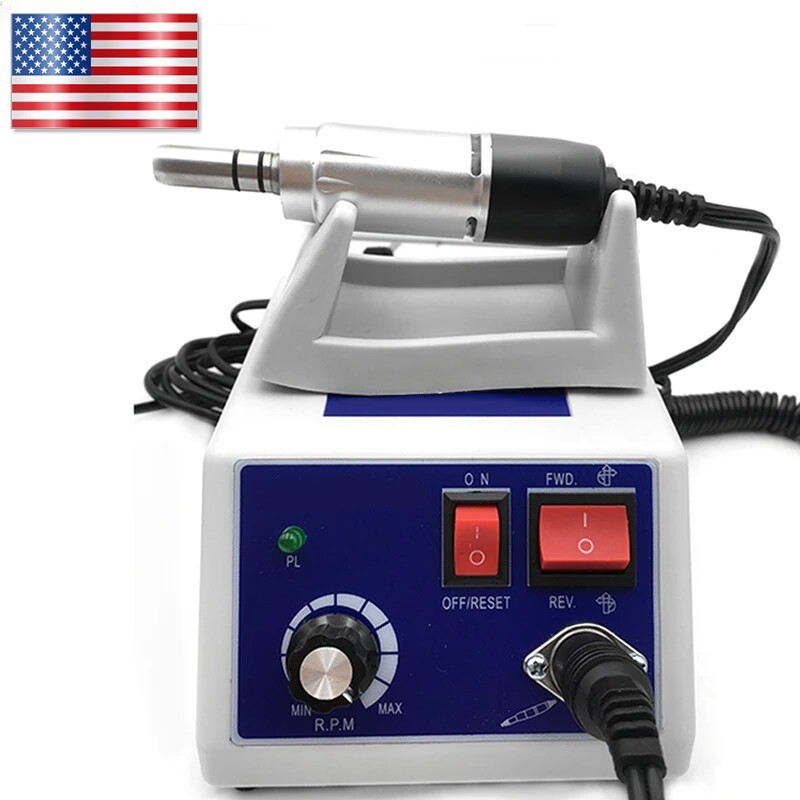 Dental Lab Electric Micromotor Polishing Unit + 35K rpm Motor Handpiece