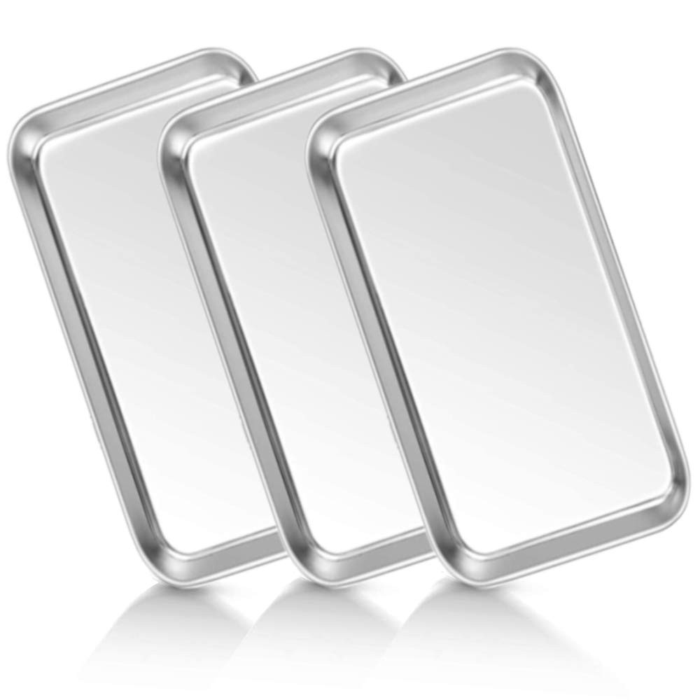 Medical Tray Stainless Steel (3 Pack) Dental Lab Instruments Surgical Metal Tra
