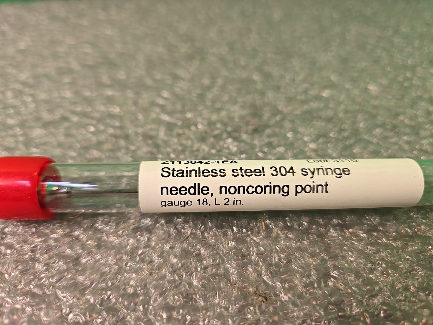 Sigma Aldrich Z113042- 1EA SS304 Syringe L L2″ 18 Gauge NEW Noncoring Point