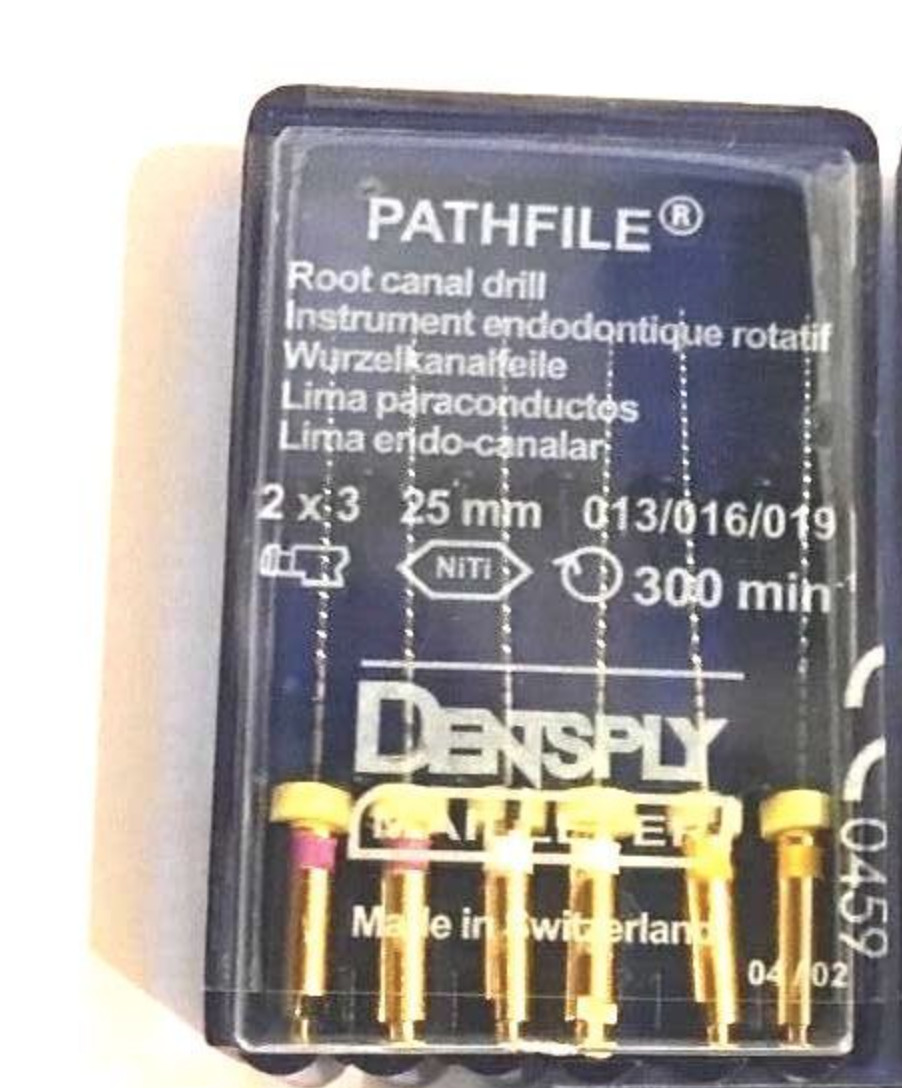 Dentsply Pathfile Root Canal Rotary Dental Files 1 x 6 File Pack 016 21mm